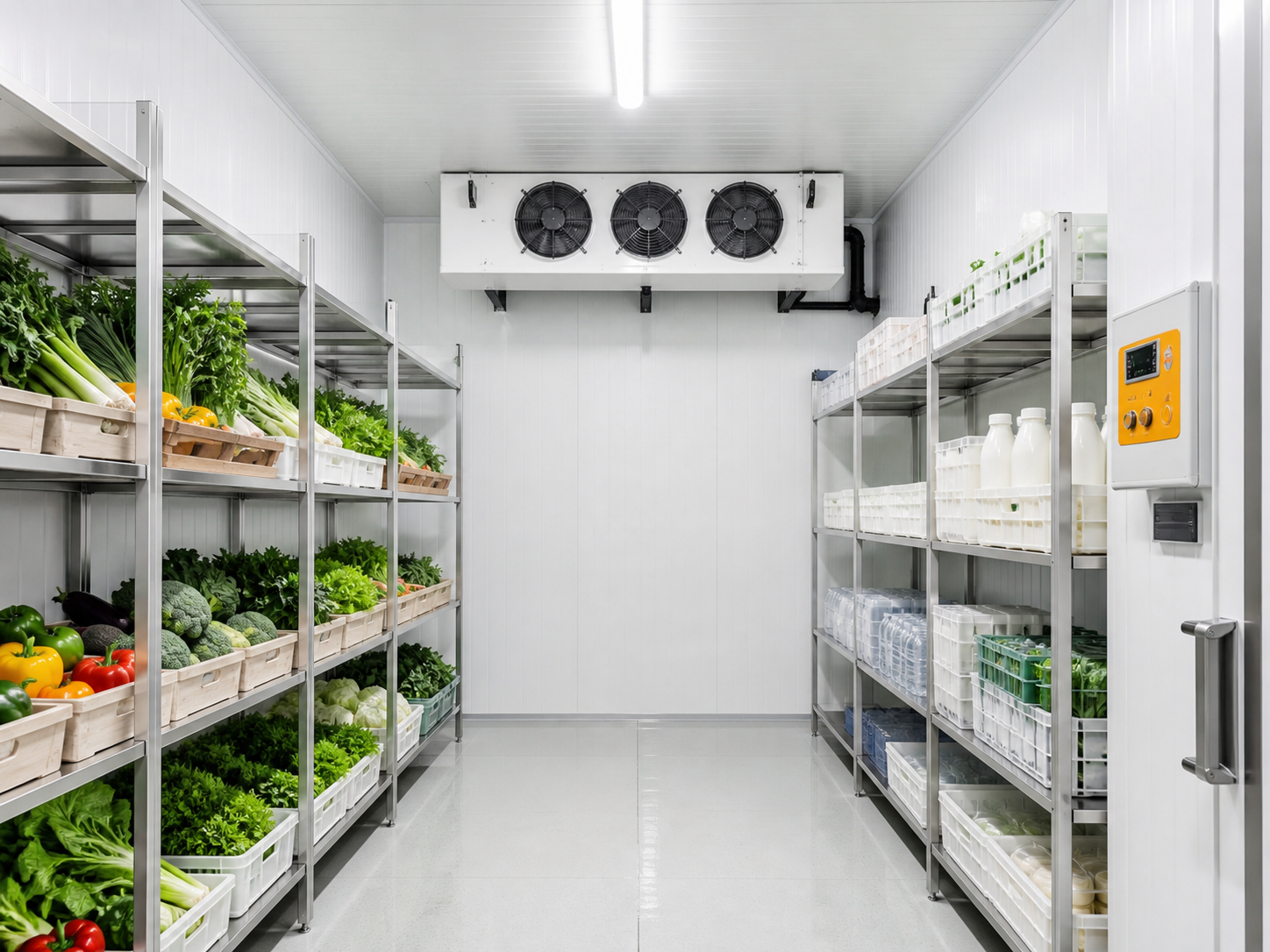 Chiller room untuk penyimpanan produk segar