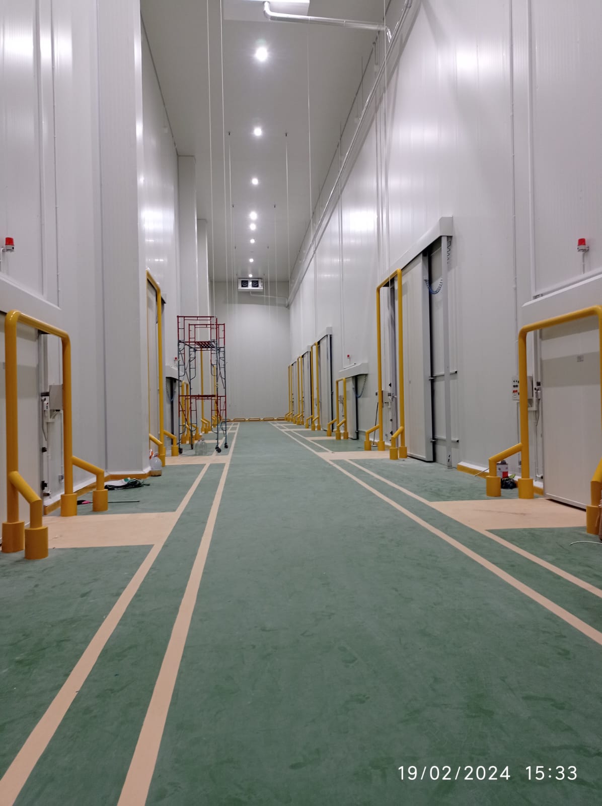Koridor Cold Storage - dokumentasi proyek Cipta Prima Utama