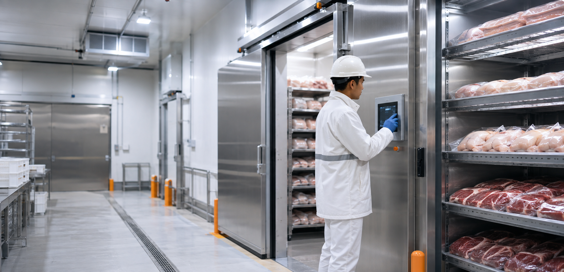 Sistem cold room daging dan pendingin RPA dengan monitoring IoT