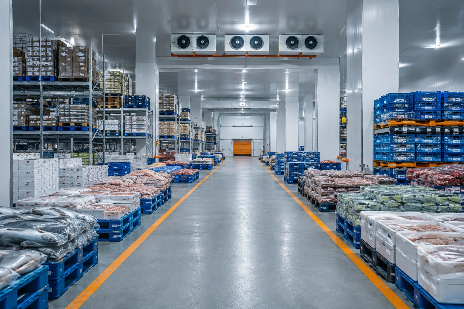 Interior cold room distribusi produk di Semarang